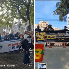 Ato em Porto Alegre mostra que Privatização da Água, Educação e Energia não é problema só dos Servidores&nbsp;Públicos