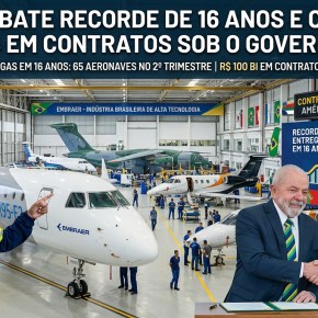 Soberania Nacional: Embraer Bate Recorde de 16 Anos e Consolida Bilhões em Contratos Sob o Governo&nbsp;Lula