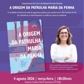 Livro resgata a origem da Patrulha Maria da Penha e marca os 20 anos da Lei com lançamento em Porto&nbsp;Alegre