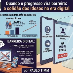 Quando o progresso vira barreira: a solidão dos idosos na era digital (Por Paulo&nbsp;Timm